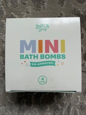 Buff City Soap Moisturizing Bath Bombs- 4 Pack unopened
